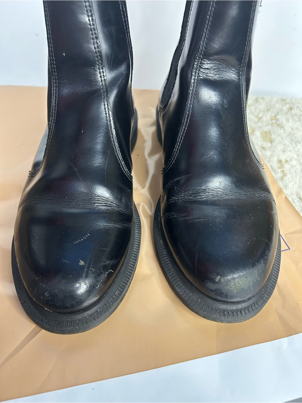 Dr. Marten Vintage Flora Black Boots Women's Size 6 - Picture 14 of 15